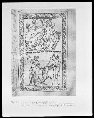 Vitae et passiones apostolorum — Zwei Szenen aus dem Leben des Apostels Thomas, Folio 101recto