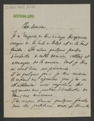 Brief an Ludwig Strecker  und B. Schott's Söhne : 22.06.1910
