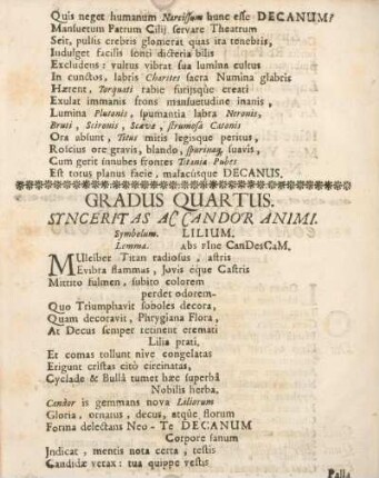 Gradus Quartus. Synceritas ac candor animi.