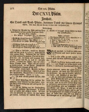 978-990, Der CXVI. Psalm