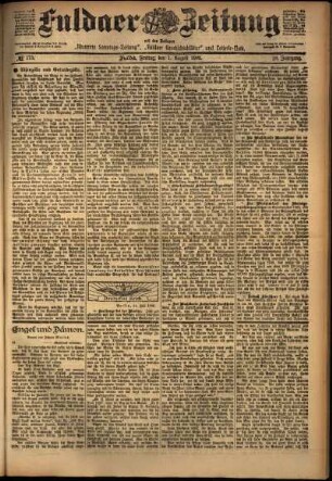 Ausgabe vom Freitag, den 01. August 1902.