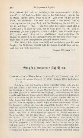 468-477 Empfehlenswerthe Schriften