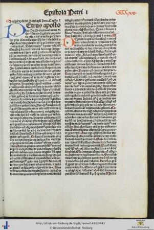 Epistola beati Petri apostoli prima