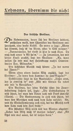 Lehmann, übernimm dir nich!