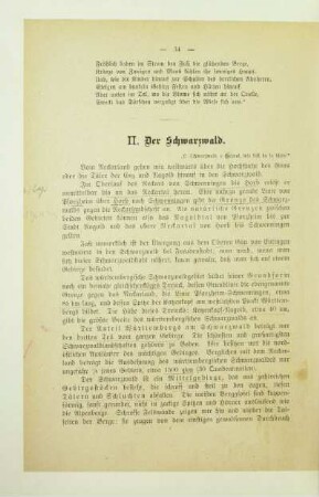 II. Der Schwarzwald