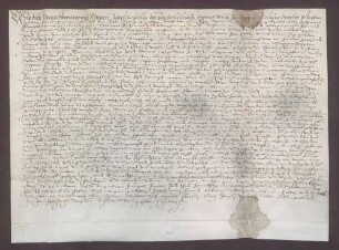 Josef Scheller, Schultheiß, und genannte Mitglieder des Gerichts zu Knaudenheim beurkunden eine Gültverschreibung des Martin Mall über 30 Gulden gegenüber Wilhelm Rehm, Generalkollektor des Bistums Speyer, für die Frühmesse zu Rheinsheim.