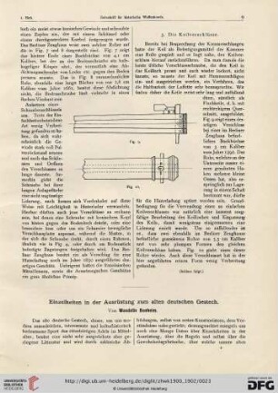 2: Einzelheiten in der Ausrüstung zum alten deutschen Gestech