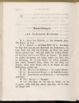 Anmerkungen zum siebenten Gesange.