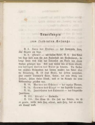 Anmerkungen zum siebenten Gesange.
