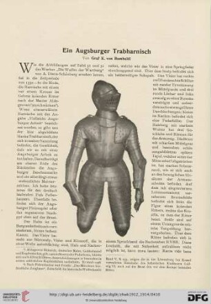 6: Ein Augsburger Trabharnisch