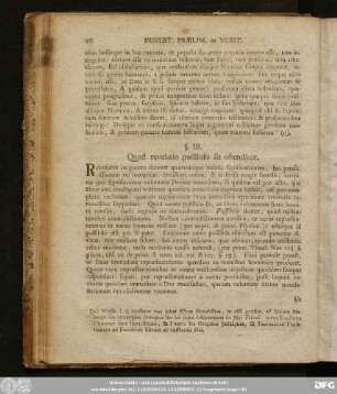 §. III. Quod revelatio possibilis sit ostenditur.