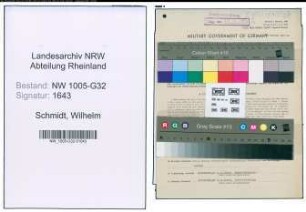 Entnazifizierung Wilhelm Schmidt , geb. 27.02.1897 (Gartendirektor)