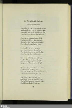 Ein Vermächtnis Luthers