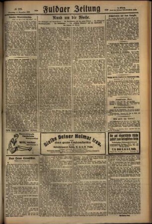 Zweite Ausgabe vom Sonntag, den 04. Dezember 1927.