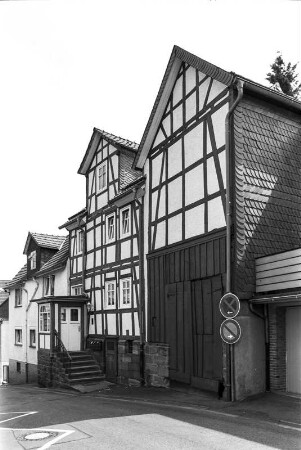 Wohnhaus (Wohnhaus, Fachwerk); Frankenberg, Bergstraße 33