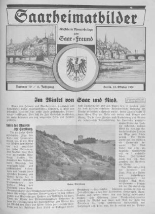 Nummer 10: Oktober 1930