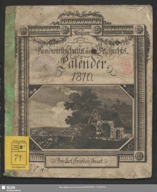 1810: Meißner Landwirthschafts- und Geschichts-Calender