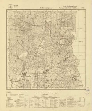 2451 Rothenklempenow, Topographische Karte 1:25000 (4cm - Karte)