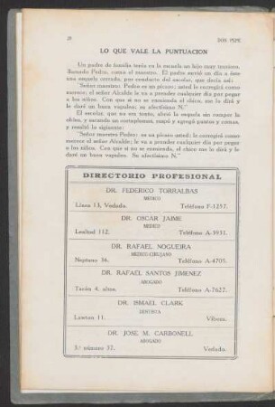Lo que vale la puntuación