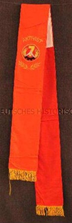Schärpe für Aktivisten des Siebenjahrplanes