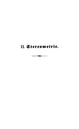 II. Stereometrie.