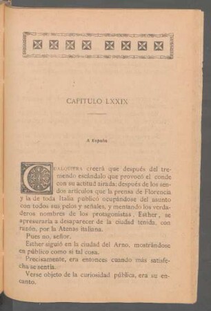 Capítulo LXXIX - A España