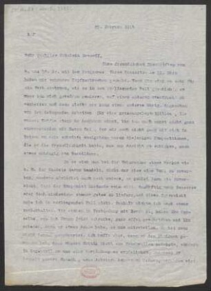 Brief an Margarethe Dessoff : 25.02.1914