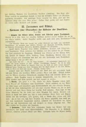 III. Germanen und Römer