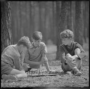 KWO-Kinderferienlager am Hölzener See bei Groß-Köris, 1964. SW-Foto © Kurt Schwarz.