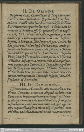 II. De Origine