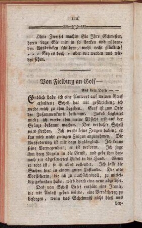 Von Fielburg an Golf---
