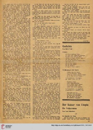 Der Kaiser von Utopia, [16] : Ein Volksroman
