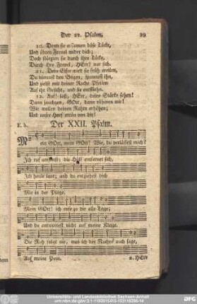 Der XXII. Psalm.