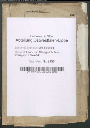 Erblasser: Kuhlmann, Anna Catharina: