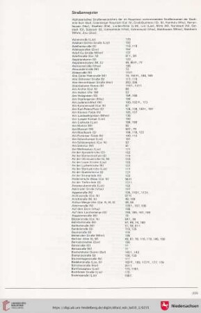 Straßenregister