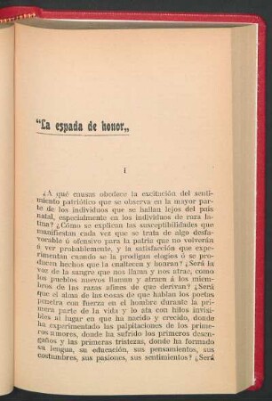 "La espada de honor"