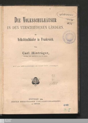 3: Volksschulhäuser in Frankreich