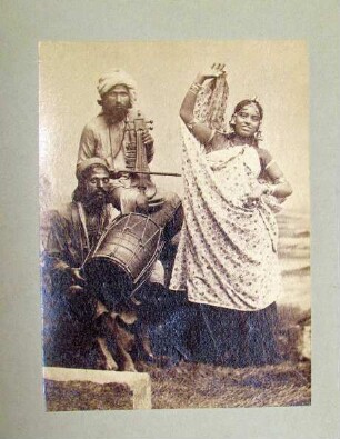 Musizierende Hindus aus Vorderindien