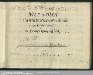 Nice e Tirsi - Mus.2455-J-3 : S, strings, bc, ob; MenR 144