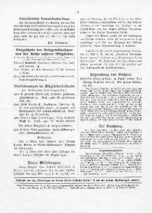 Verzeichnis der Kriegsteilnehmer aus der Reihe unserer Mitglieder