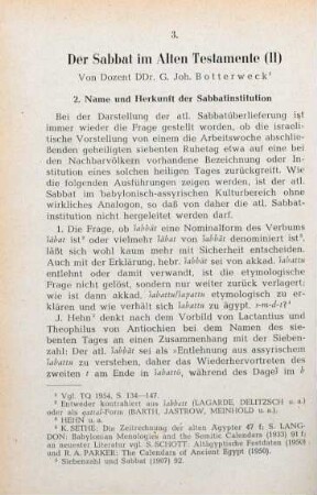 448-457 Der Sabbat im Alten Testamente