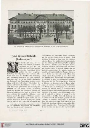 Zwei-Brunnendenkmal-Konkurrenzen