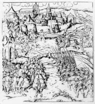 Eroberung einer Stadt (Nr. 109 aus Weißkunig)