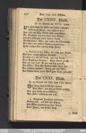Der CXXIV. Psalm.