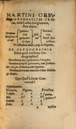 Martini Crvsii grammaticae graecae, cum latina congruentis, pars ..., 2