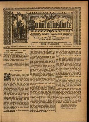 Erste Ausgabe vom Sonntag, den 09. Januar 1910.