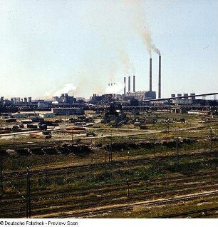 Hoyerswerda, Schwarze Pumpe, Werkbahnanlage & Brikettfabriken, Rectisolanlege