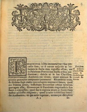 Pauli Hachenbergi Oratio De Laudibus Et Praestantia Palatinatus Ad Rhenum