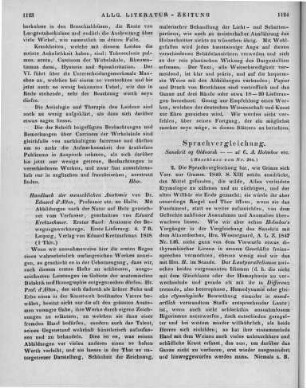 Alton, Eduard d': Handbuch der menschlichen Anatomie. Mit Abbildungen nach der Natur auf Holz gezeichnet vom Verfasser. Bd. 1. Lfg. 1. Leipzig: Kretzschmar 1848