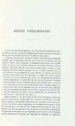 Notice préliminaire